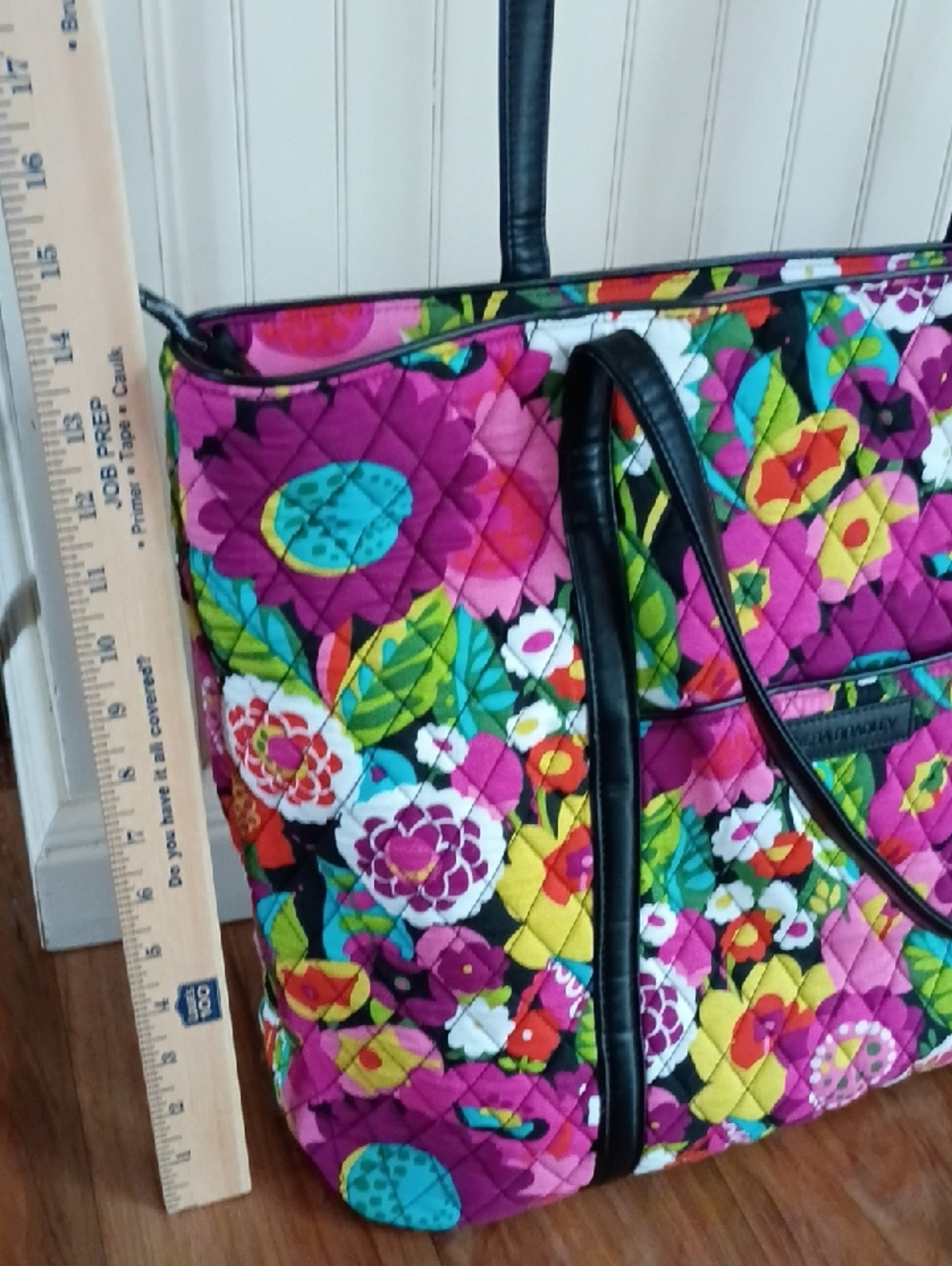 Vera Bradley Quilted Floral Tote Bag - Picture 10 of 13